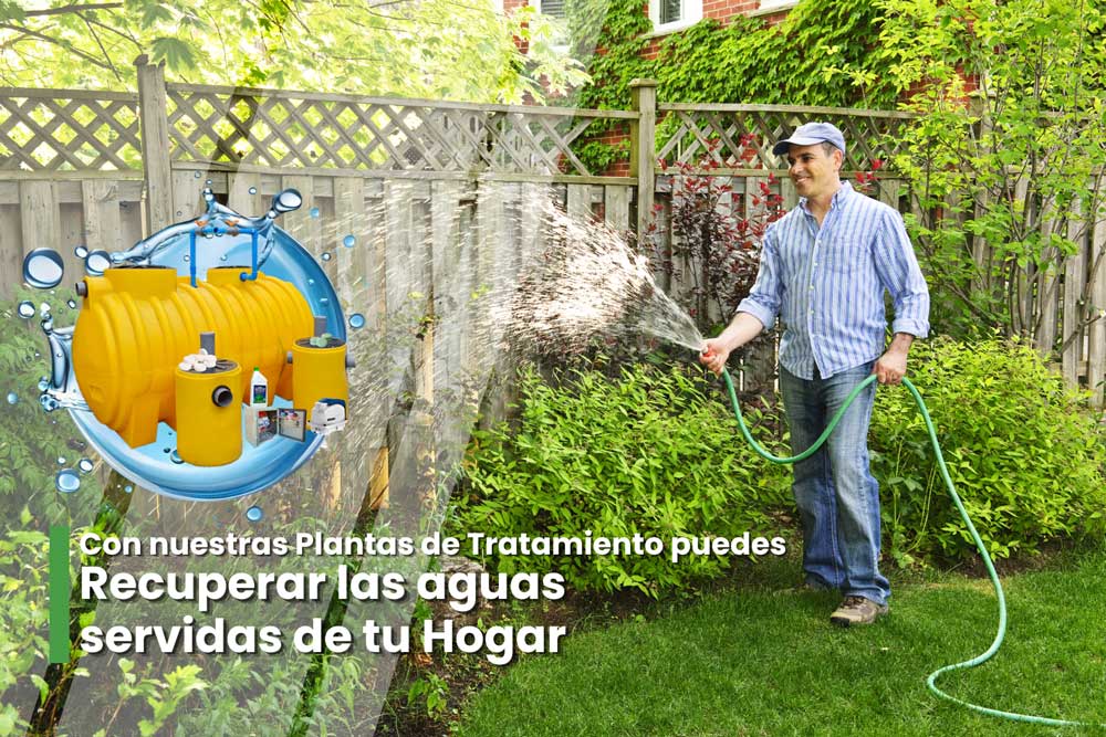 Puedes recuperar hasta el 90% de las aguas servidas de tu hogar Beneficios de una Instalación de una Planta de Tratamientos Domiciliaria